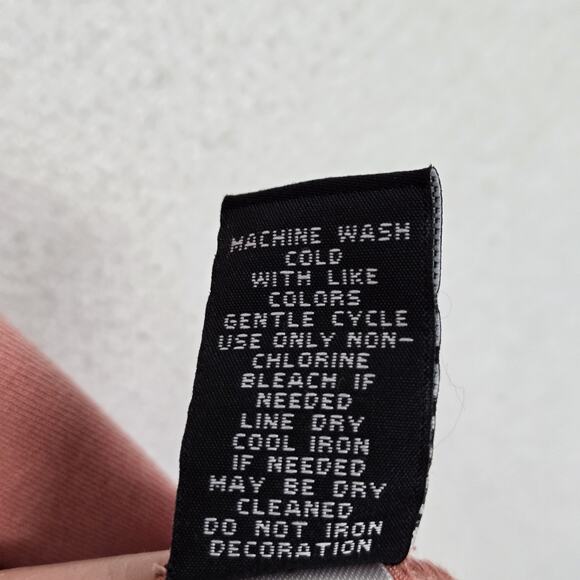 Torrid Cut Out Embroidery Tank Top sz 1 (L) Dusty Coral Sleeveless Tie Back Boho - Picture 9 of 12